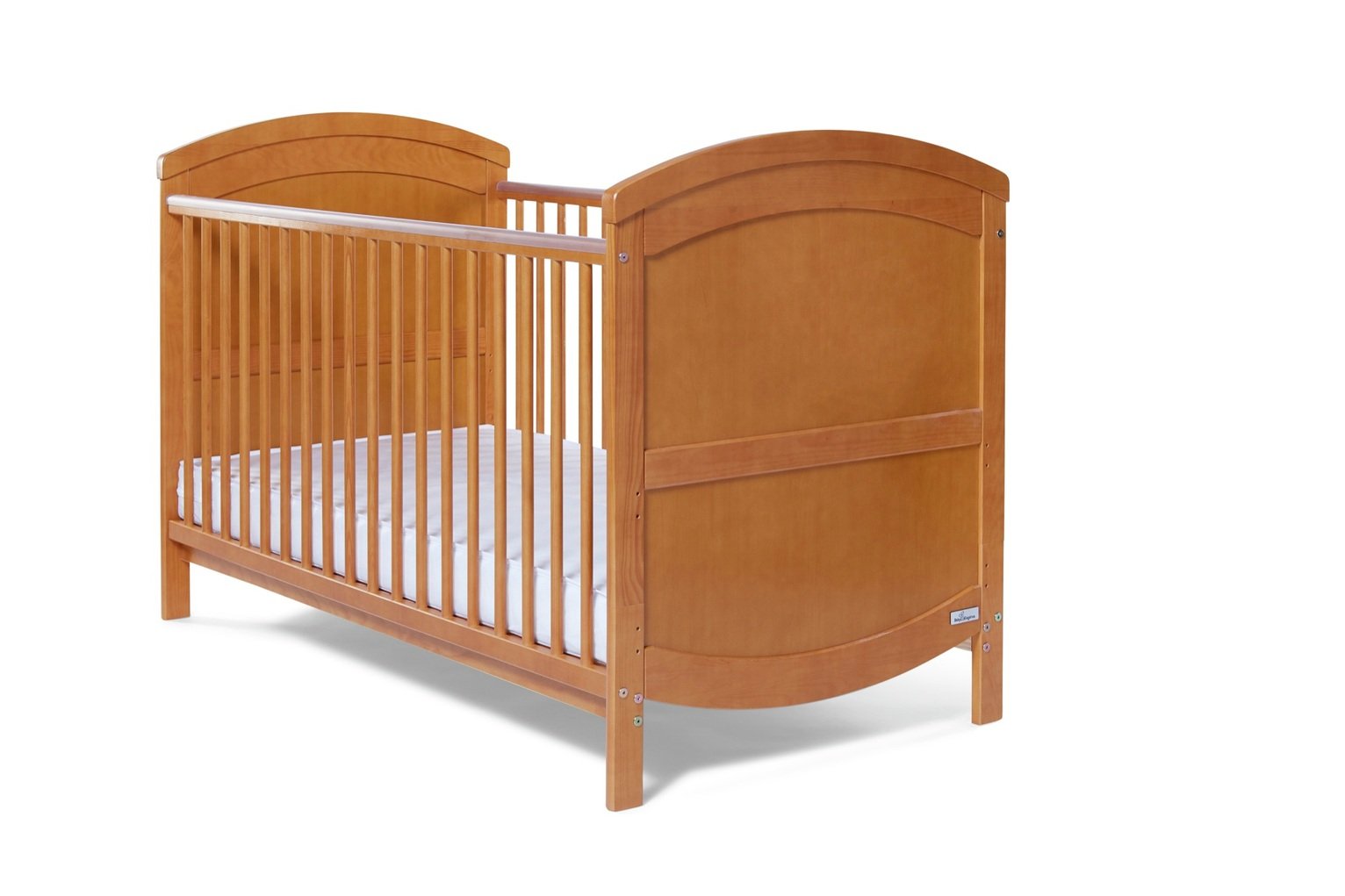 Baby Elegance Walt Cot Bed, Mattress and Sheets.