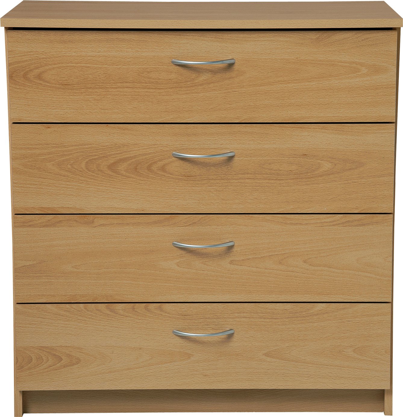 Argos Home Cheval 4 Drawer Chest - Oak Effect