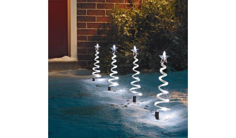 Buy Argos Home Set of 4 Christmas Tree Path Finder Lights ...