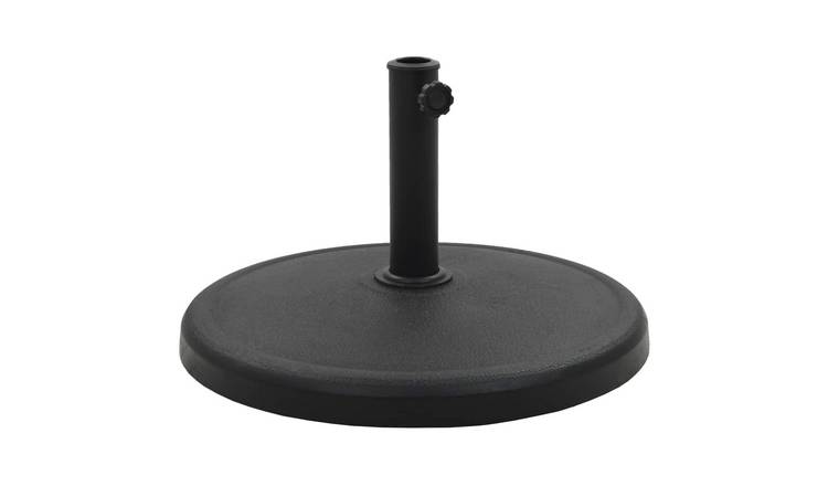 Walplus Parasol Base Round Polyresin 19 kg - Black - 54.5 x 36 cm