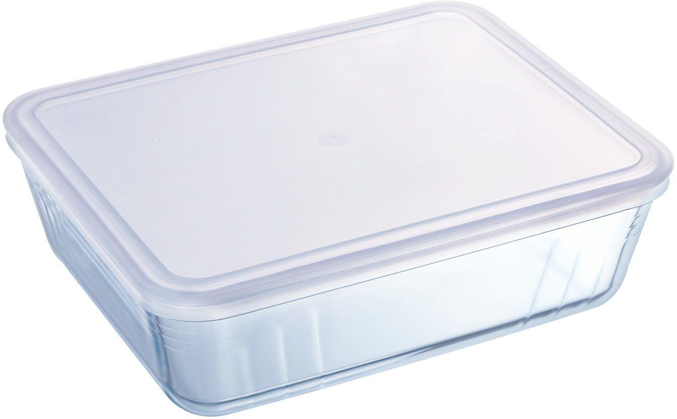 Pyrex 2.6 Litre Glass Rectangular Dish with Plastic Lid