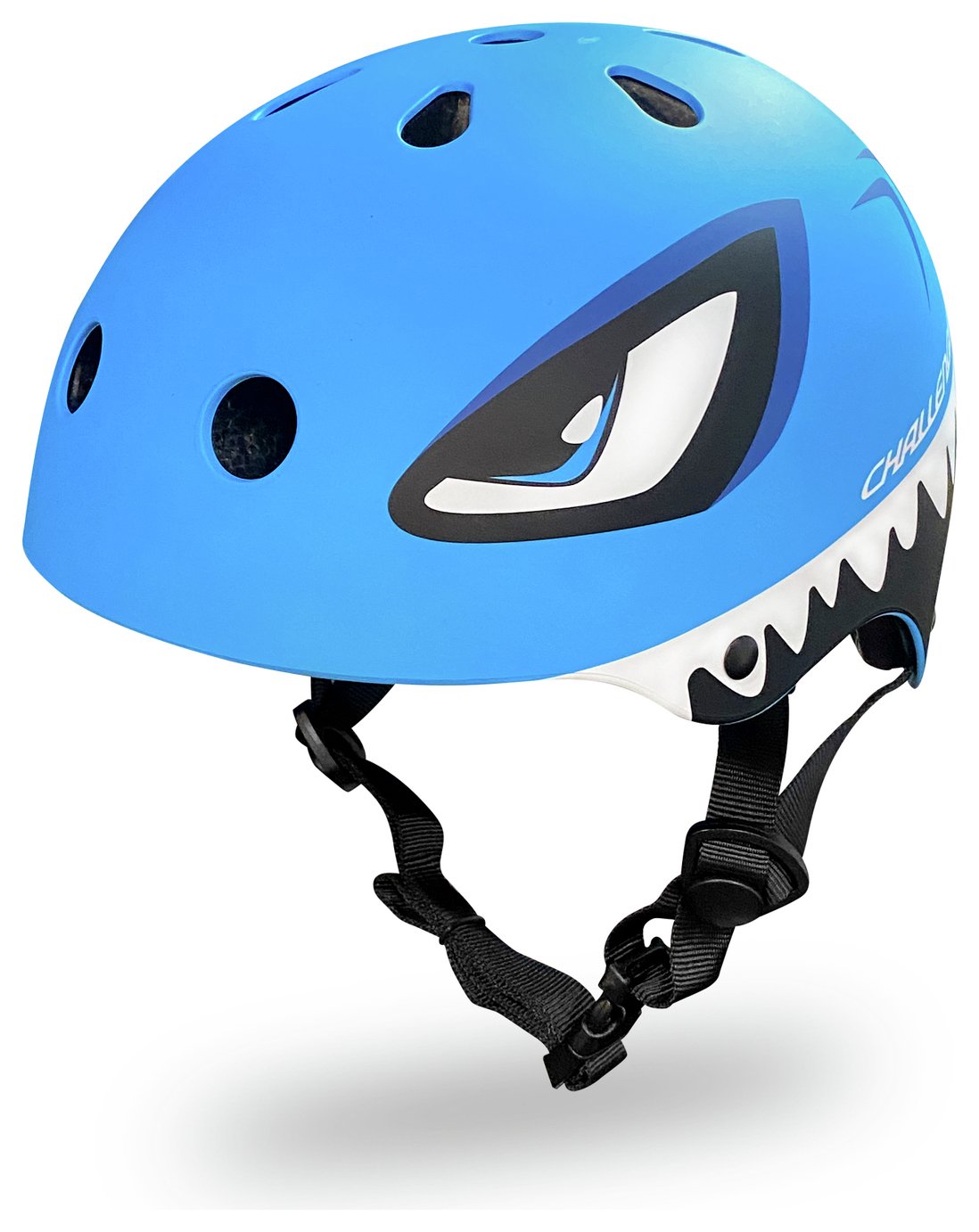 Challenge Shark Kids BMX Bike Helmet - Blue, 51-54cm