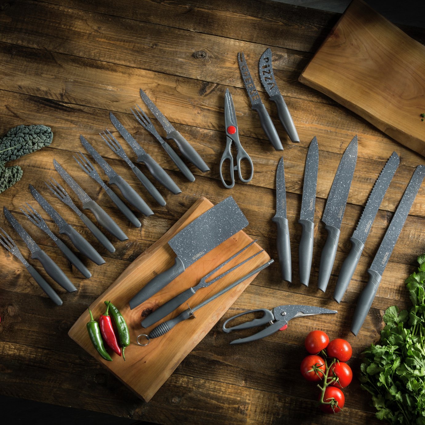 Tower 24 Piece Stone Coated Knife Set Review