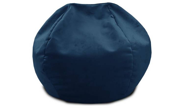 Buy rucomfy Kids Mini Slouch Velvet Bean Bag Blue Argos