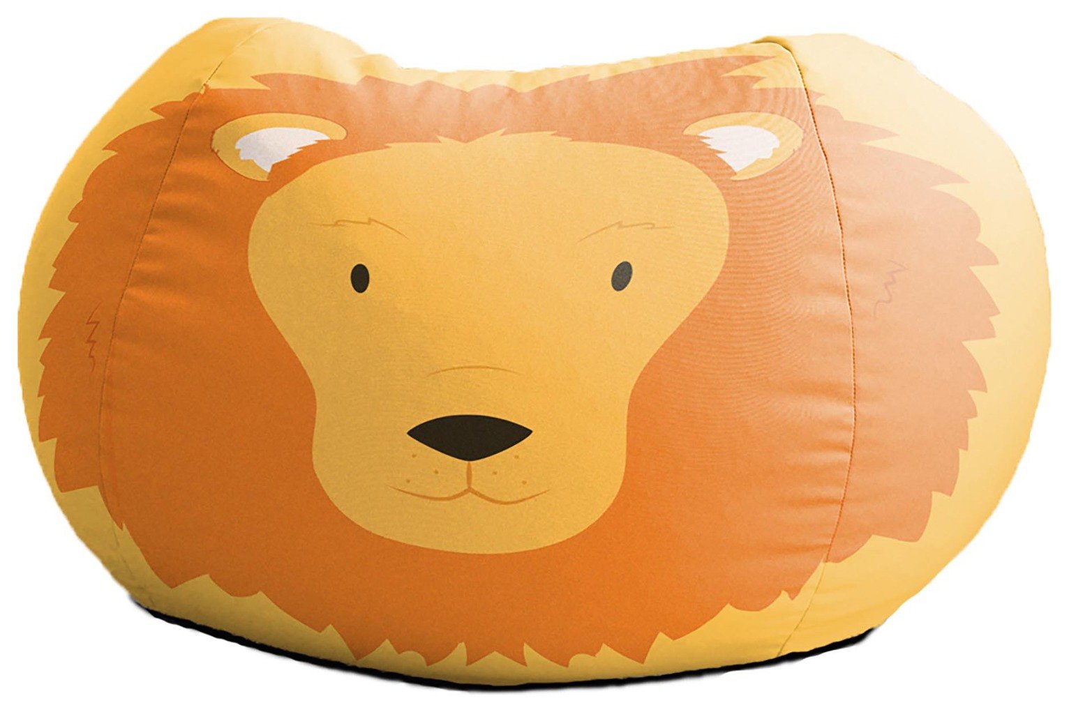rucomfy Kids Lion Animal Bean Bag Medium Round
