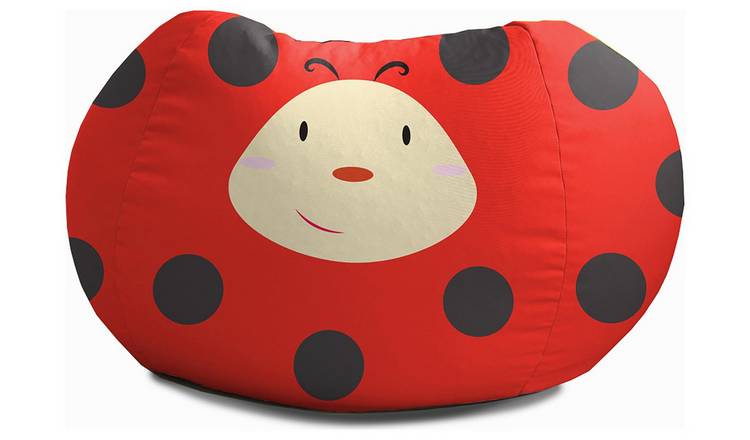 rucomfy Kids Ladybird Animal Bean Bag Medium Round