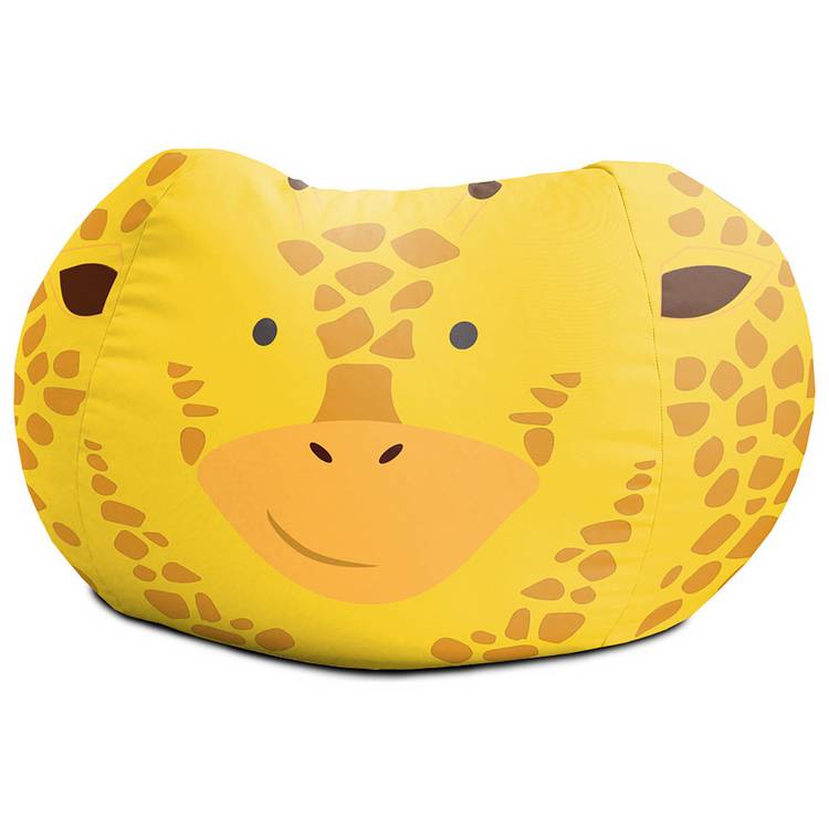 rucomfy Kids Giraffe Animal Medium Round Bean Bag 0