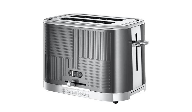 Russell Hobbs Geo 2 Slice Grey Stainless Steel Toaster 5250