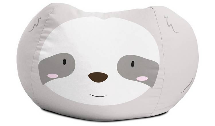 rucomfy Kids Sloth Animal Medium Round Bean Bag