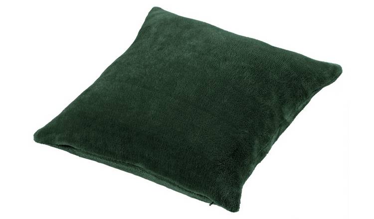 Buy Argos Home Plain Super Soft Fleece Cushion Green 43x43cm