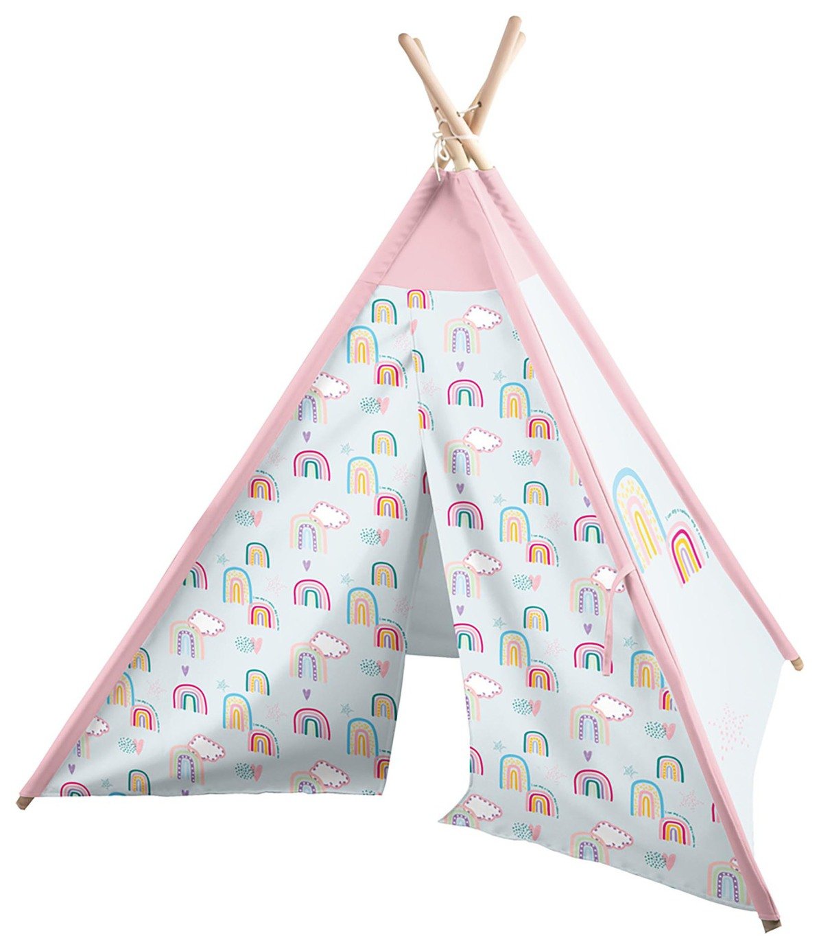 rucomfy Kids Rainbow Sky Teepee Tent
