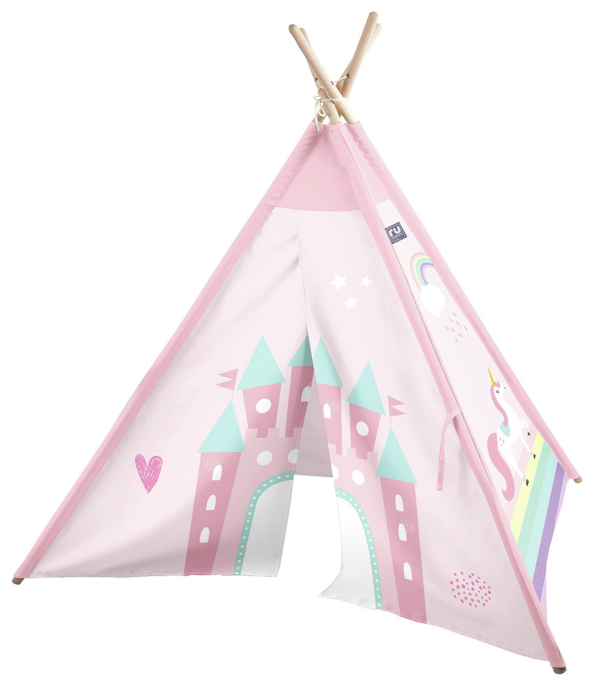 rucomfy Kids Unicorn Castle Teepee Tent