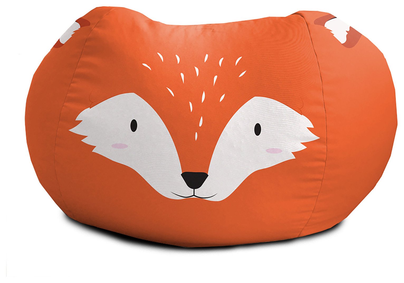 rucomfy Kids Fox Animal Bean Bag Medium Round