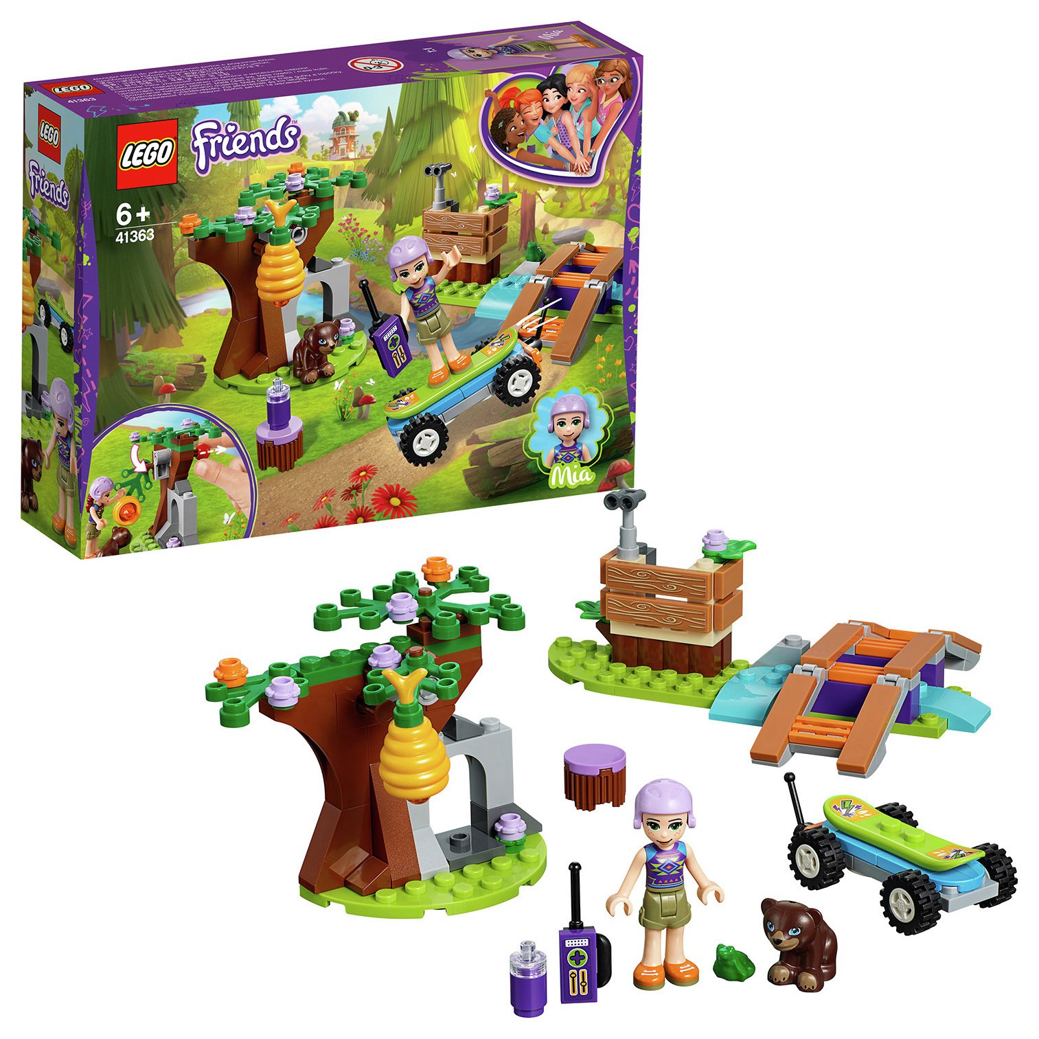 LEGO Friends Mia's Forest Adventure Building Set - 41363