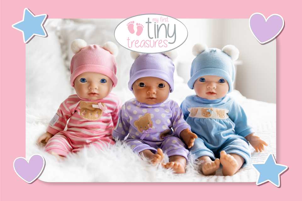 Introducing the My First Tiny Treasures range of 36cm baby dolls with lifelike features.