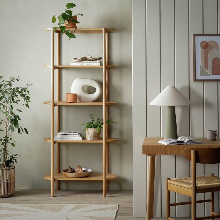 Habitat Edin 5 Tier Shelving Unit - Natural 0