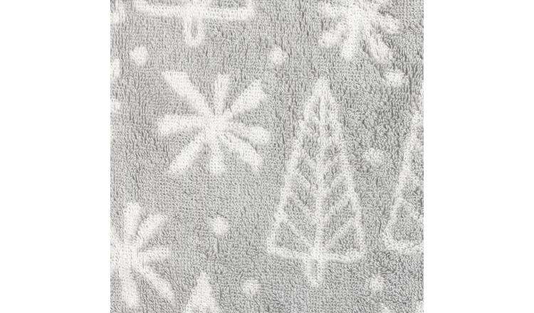 Grey best sale christmas towels