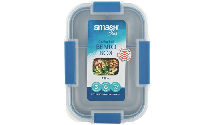 Smash Blue Stainless Steel Bento Lunch Box