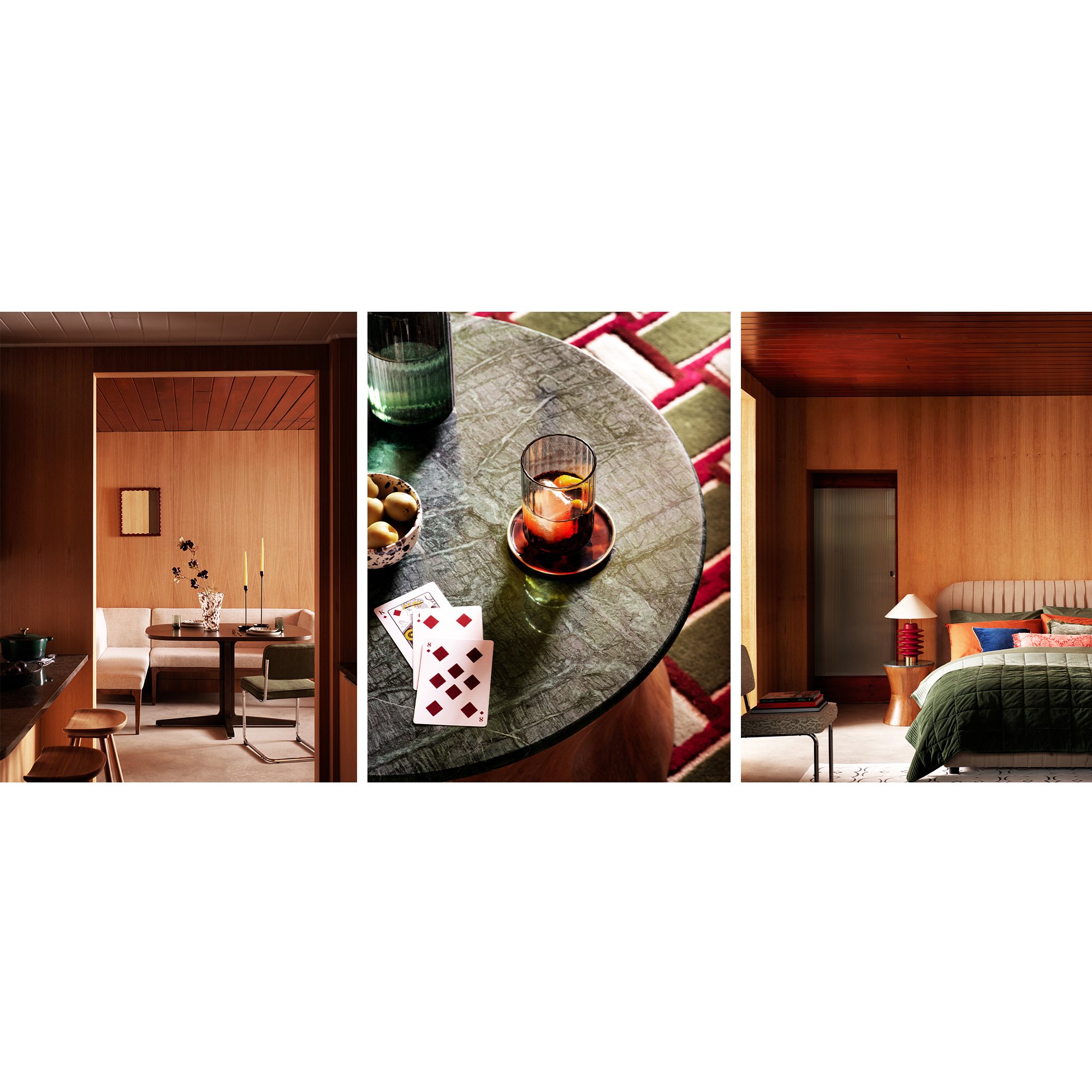  Jazz club trend collage.