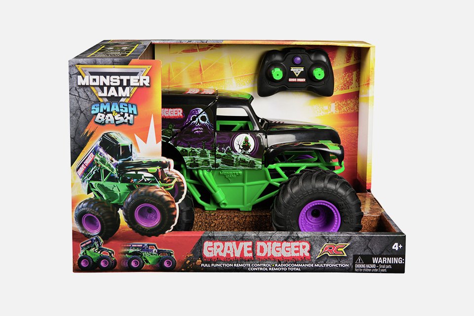 Monster Jam Smash & Bash Grave digger RC 1:15.