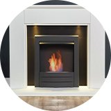 Bioethanol fireplaces.