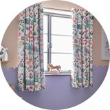 Kids curtains & blinds.