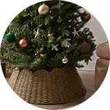 Tree skirts & stands.