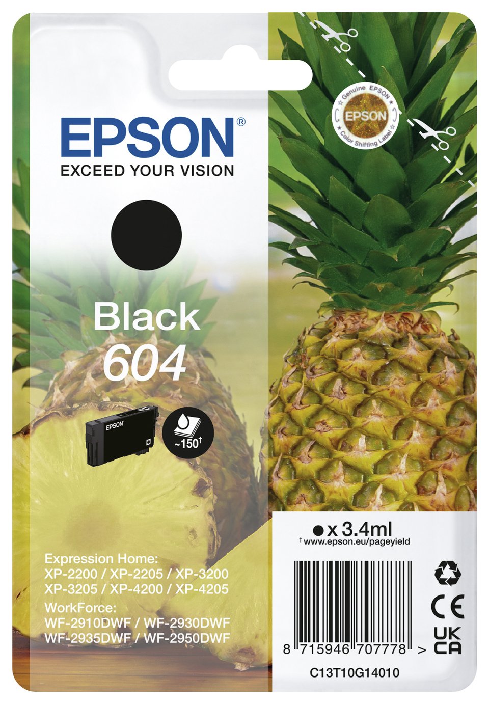 Epson 604 Pineapple Ink Cartridge - Black