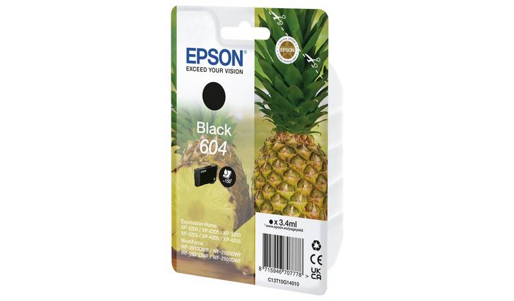 Buy Epson 604 Pineapple Ink Cartridge - Black, Printer ink