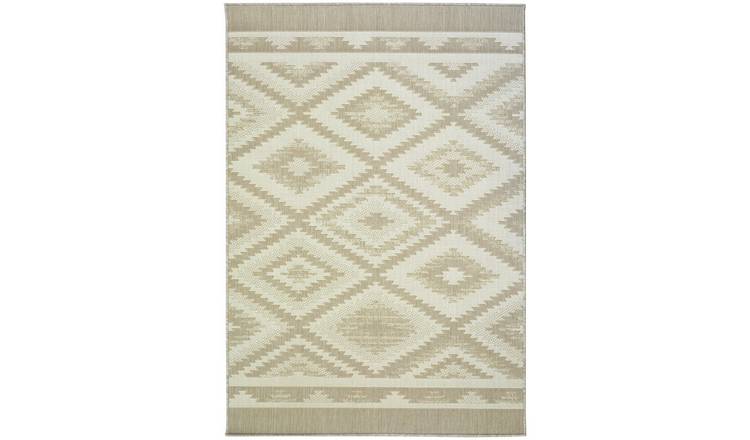 Relay HydroFlex Diamond Natural Outdoor Rug