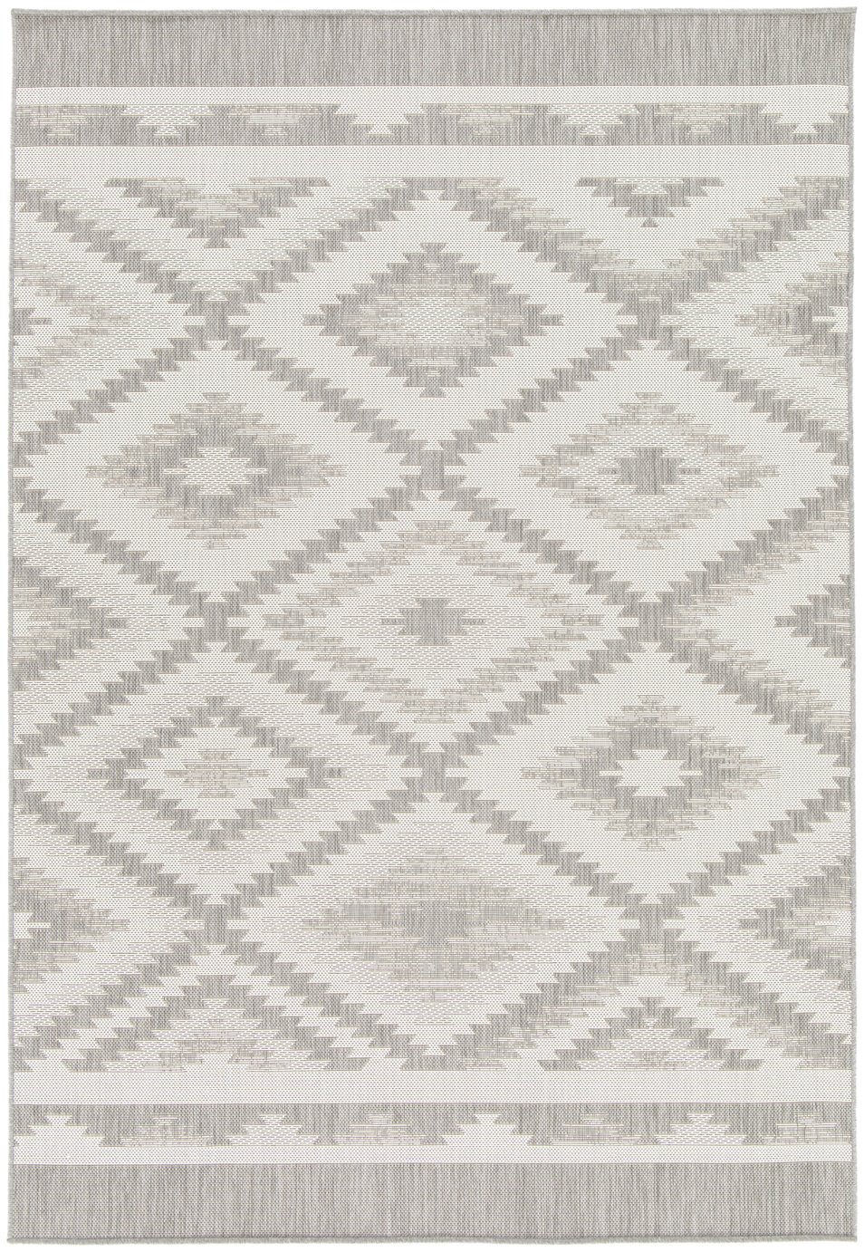 Relay HydroFlex Diamond Grey Outdoor Rug