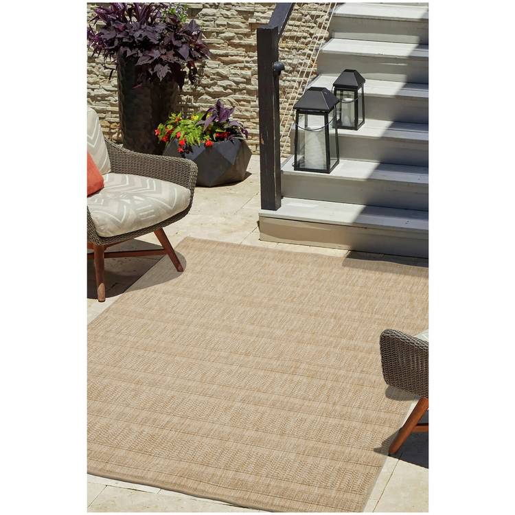 Homemaker Jute Look Outdoor Rug Natural 0