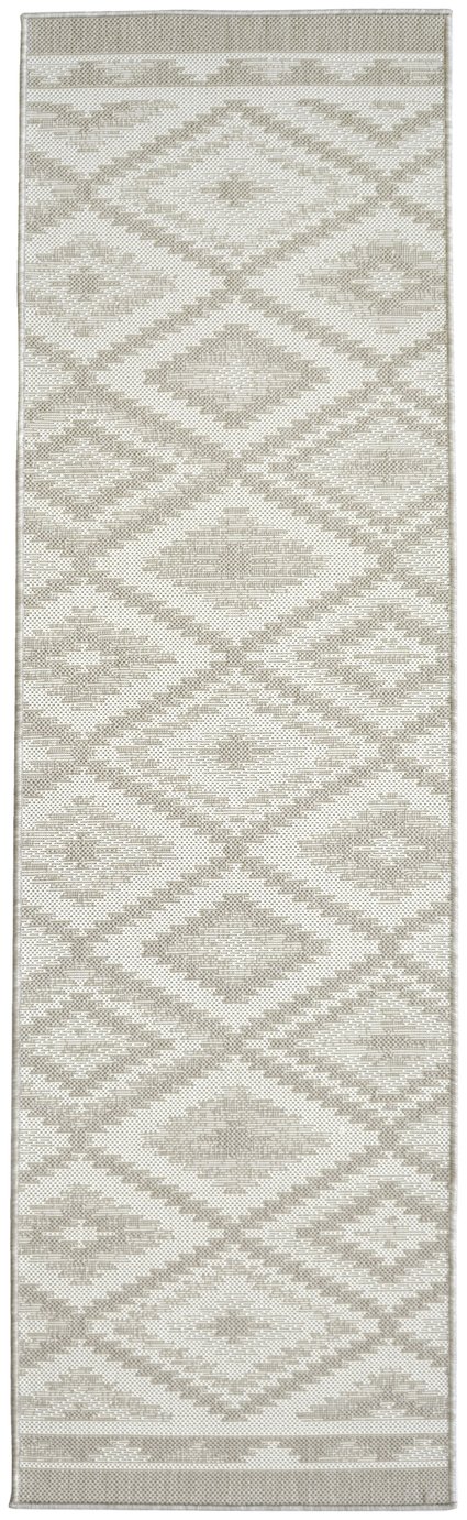 Relay HydroFlex Diamond Grey Outdoor Rug