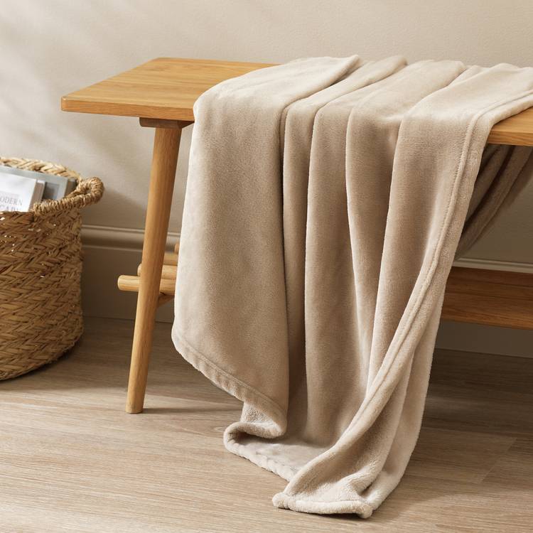 Argos Home Super Soft Fleece Throw - 125x150cm - Taupe 0