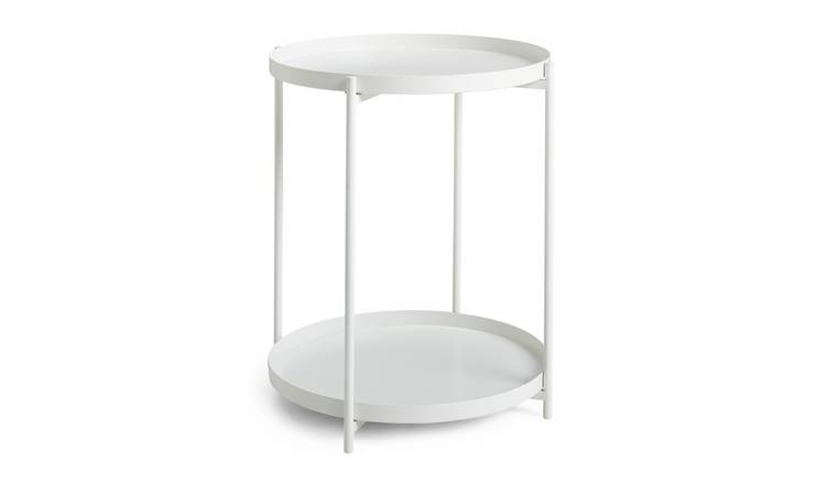 Habitat Rex Side Table - White