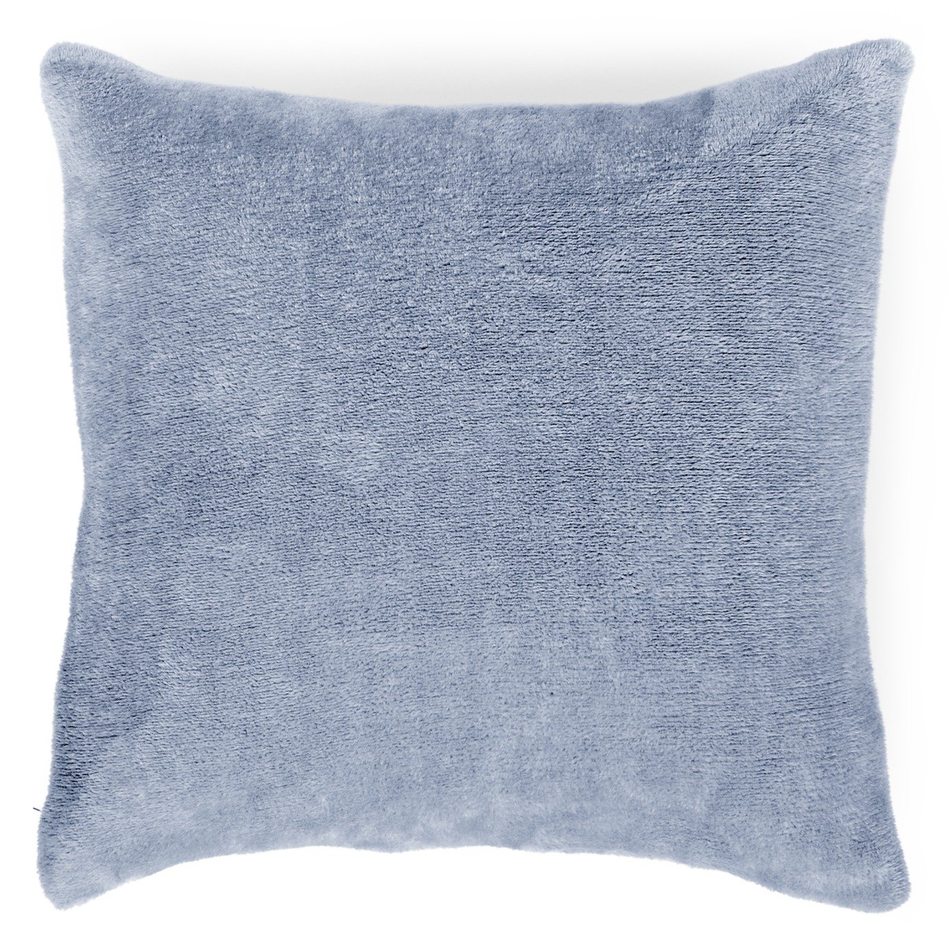 Argos Home Plain Super Soft Fleece Cushion - Blue - 43x43cm
