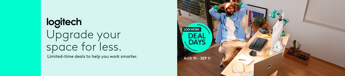 Logitech. Upgrade your space for less.