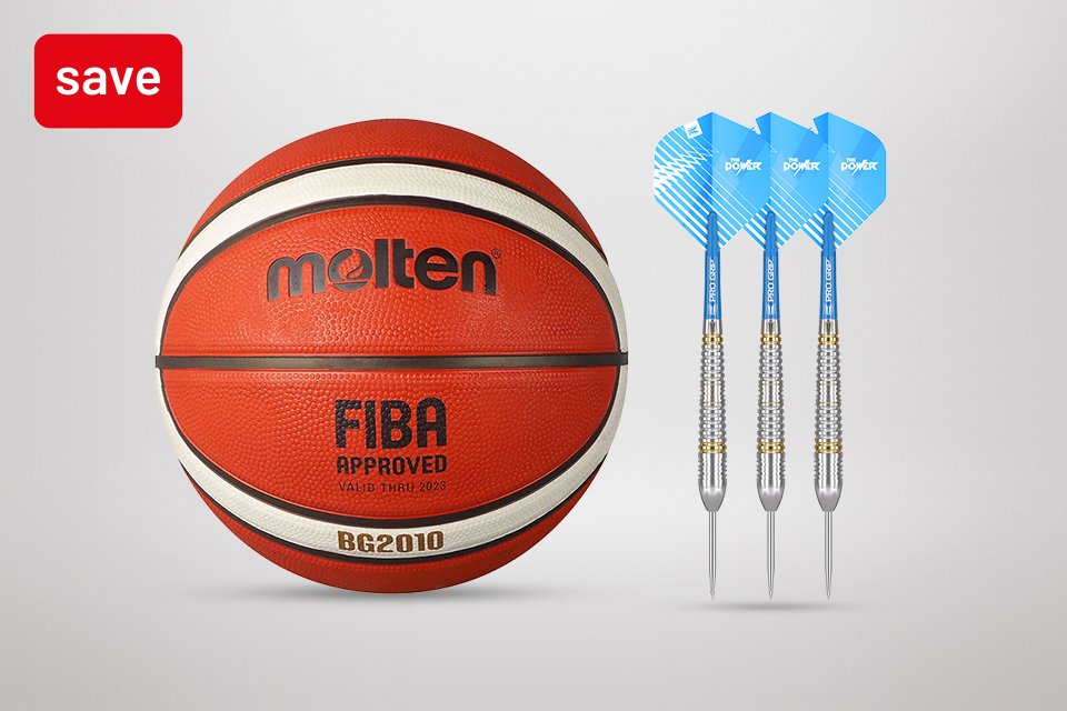 Save up to 25% on selected sports equipment & darts. Whether you're training or playing for fun, save on must-have kit.