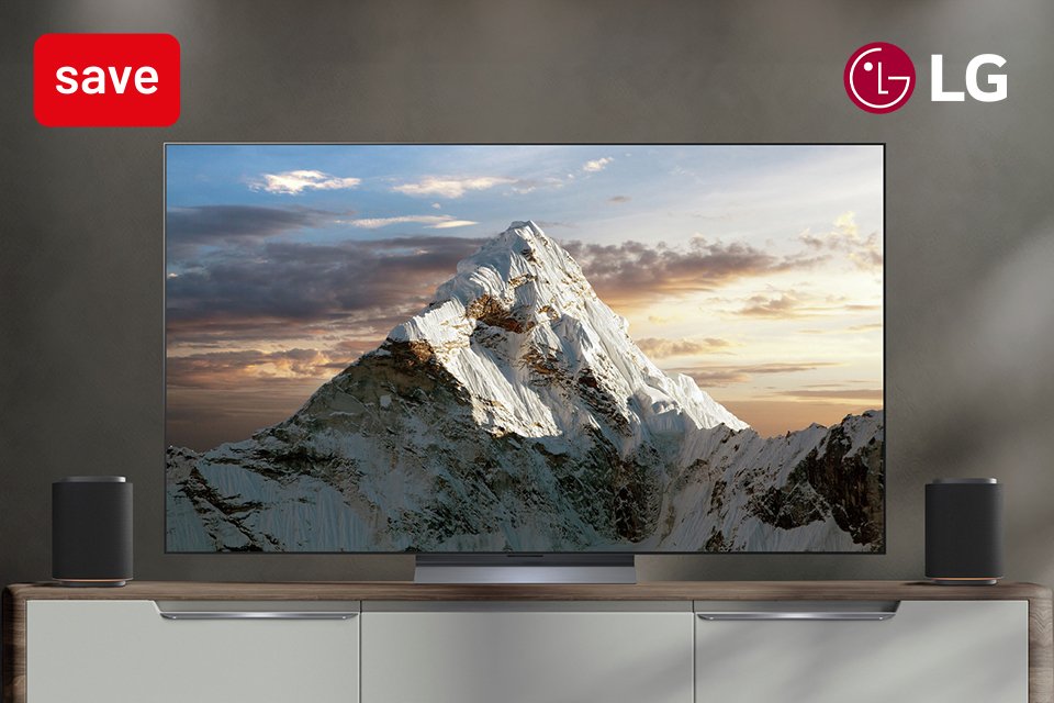Save 20% on LG sound suite products when bought with an LG OLED TV.