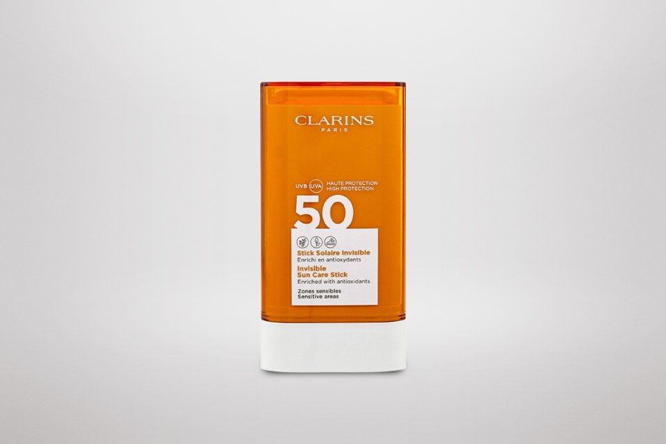 Clarins Paris Invisible Sun Care Stick SPF 50.
