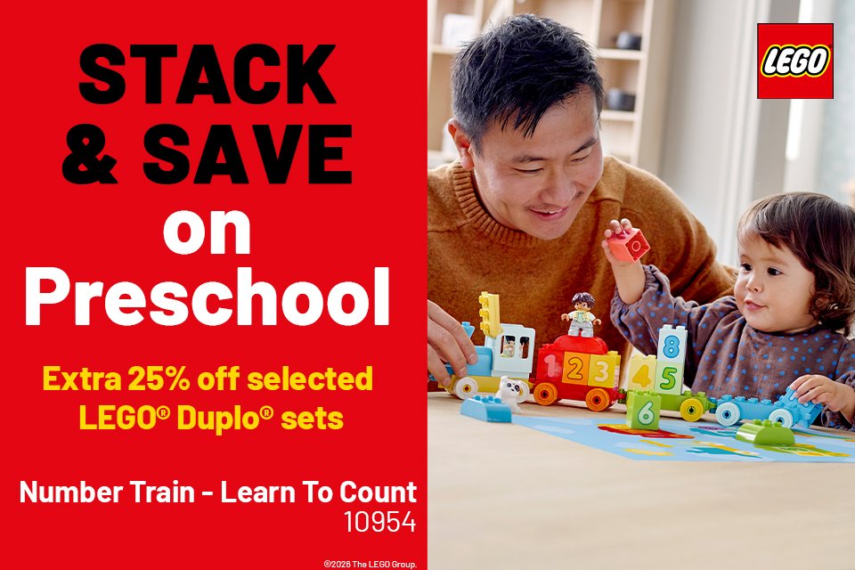 Endless play to fuel their passion. Let's start building. Save with code LEGO