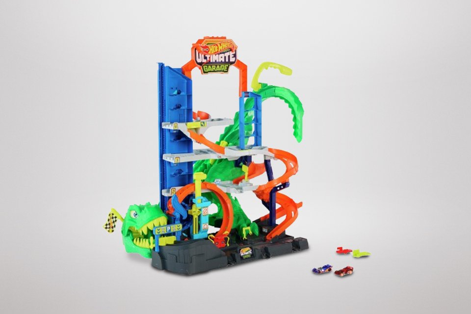 Hot Wheels City Ultimate T-Rex Garage.