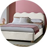 A Habitat double end lift bed frame.