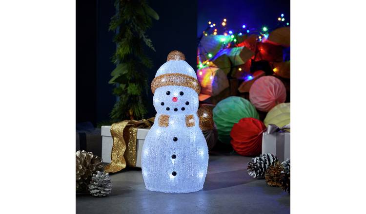 Argos Home Acrylic Snowman Christmas Decoration