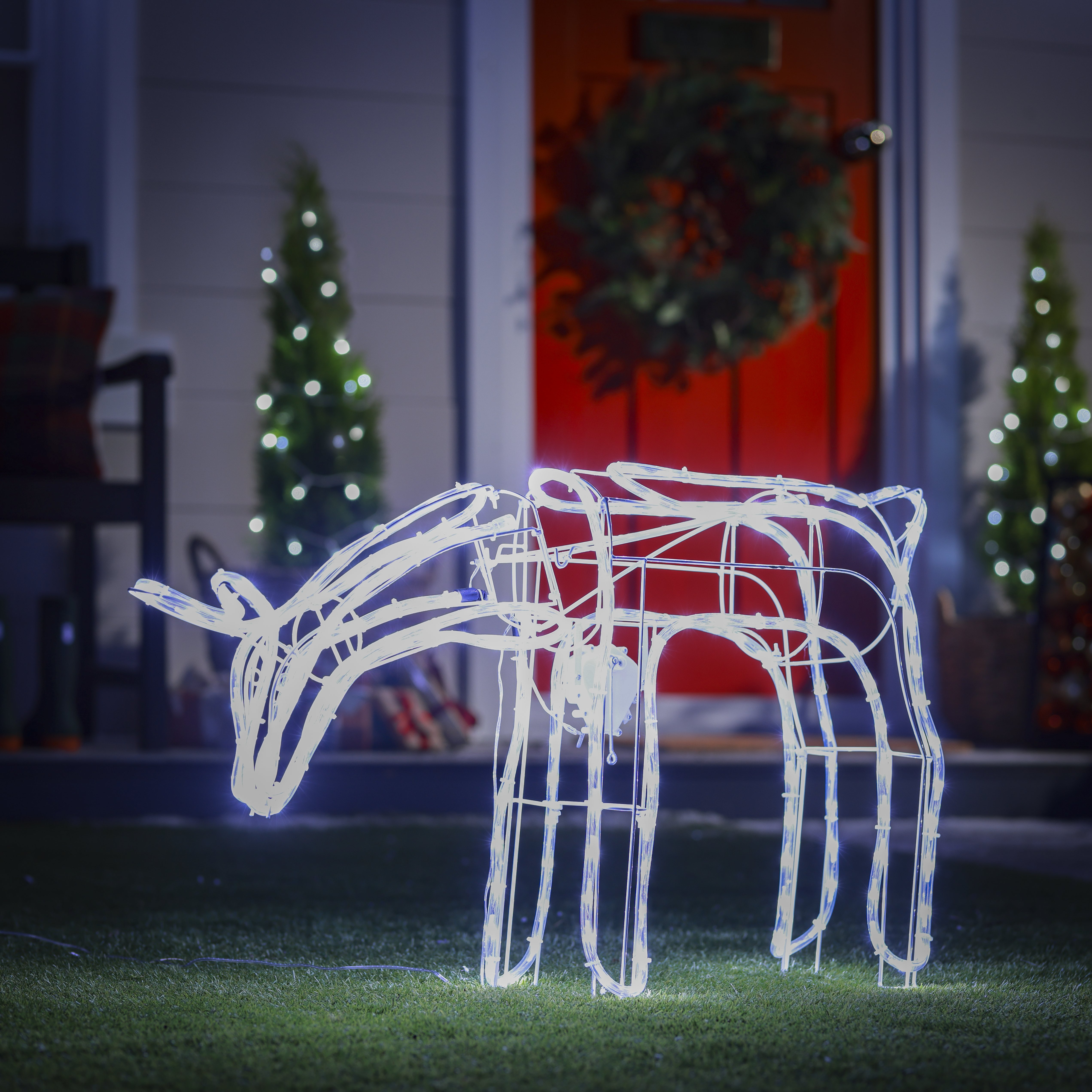 Argos Home Animated Nodding Reindeer Christmas Decoration