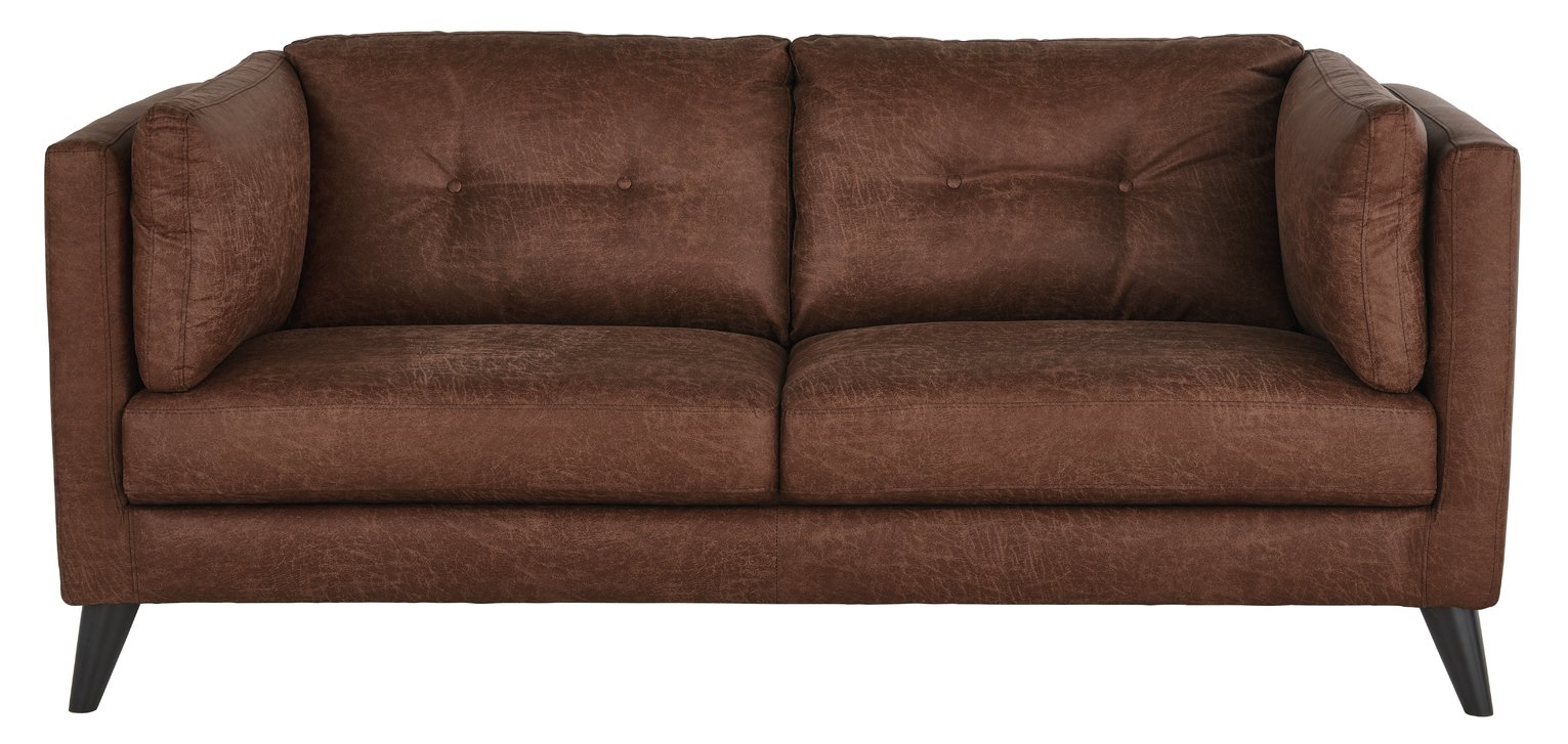 Argos Home Charlie Compact 3 Seater Faux Leather Sofa Review