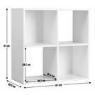 White Wall Collection 12 Cubby Backpack Storage Cabinet NextGen