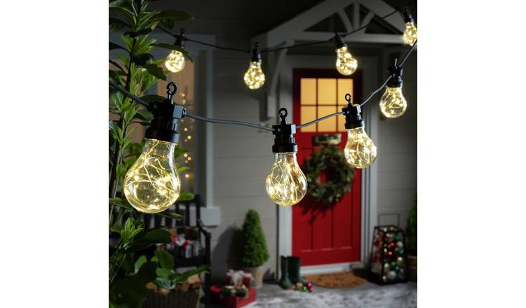 Argos outdoor deals battery christmas lights