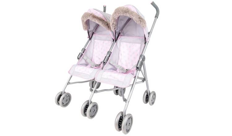 Buy Tiny Treasures Double Folding Dolls Pushchair Argos