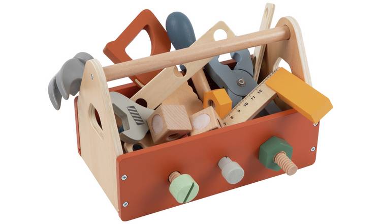 Buy Chad Valley Wooden Tool Box, Wooden toys